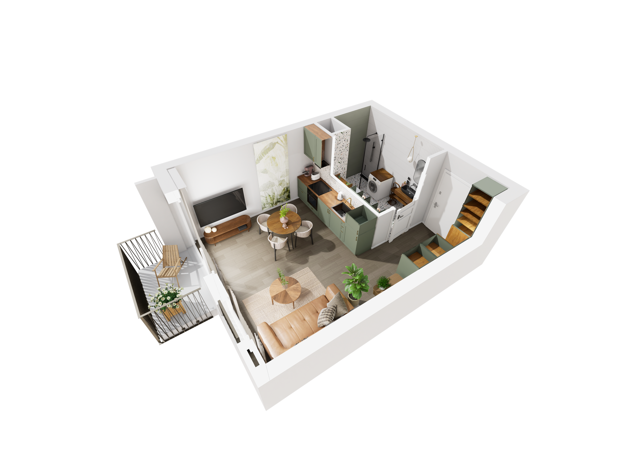 Epika Jeżyce Poznań apartament inwestycyjny M054 na 1 piętrze z 1 pokojem