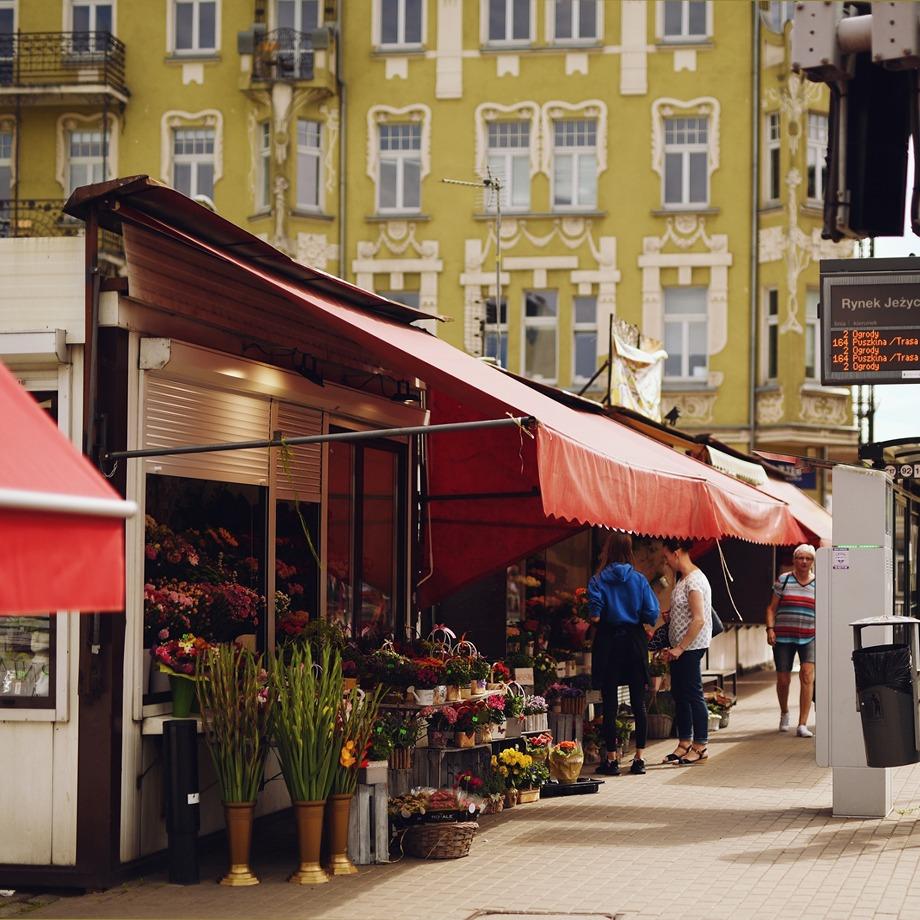 Фото Єжицького ринку поблизу нової інвестиції Epika Jeżyce у Познані