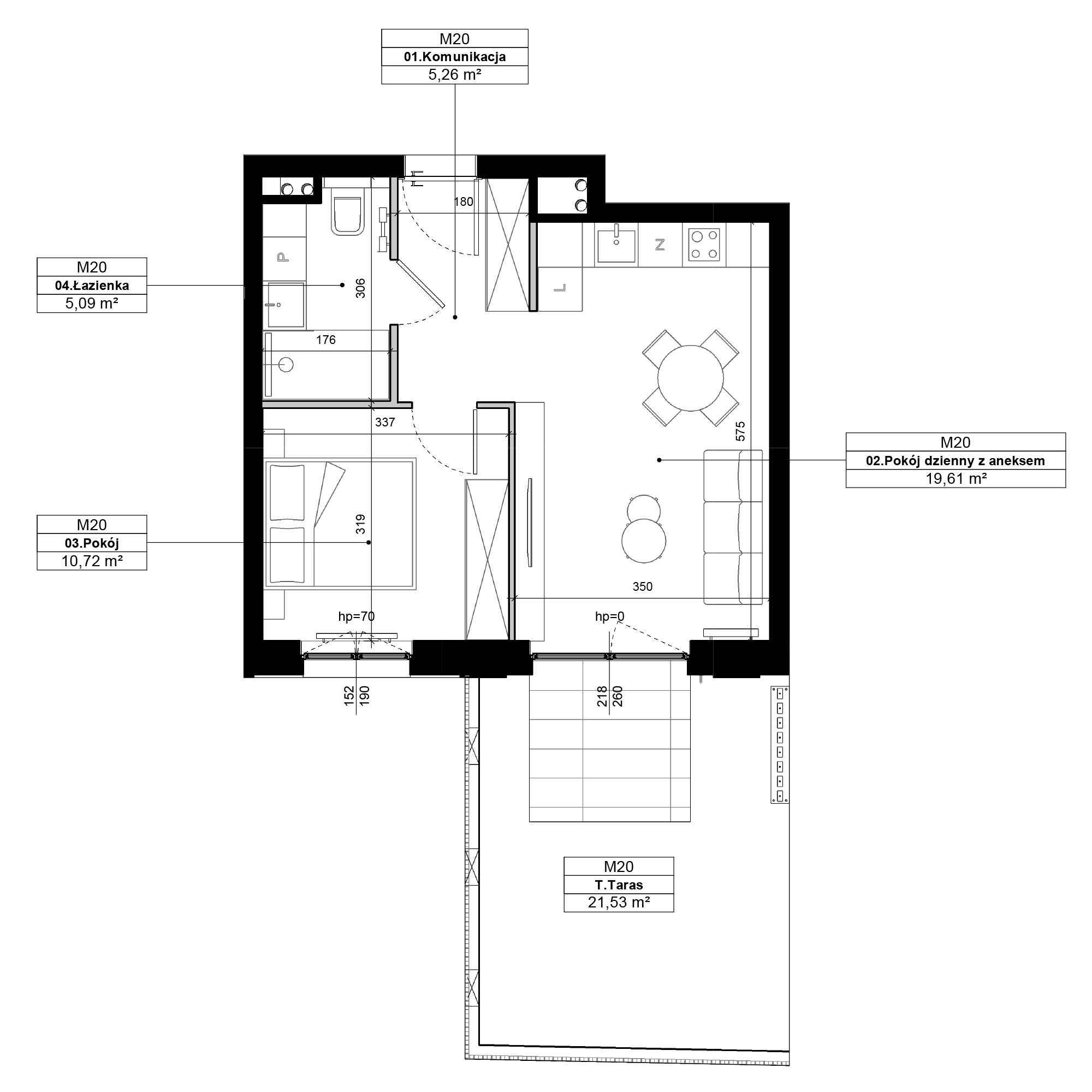 Epika Jeżyce Poznań mieszkanie deweloperskie na  parterze z 2 pokojami
