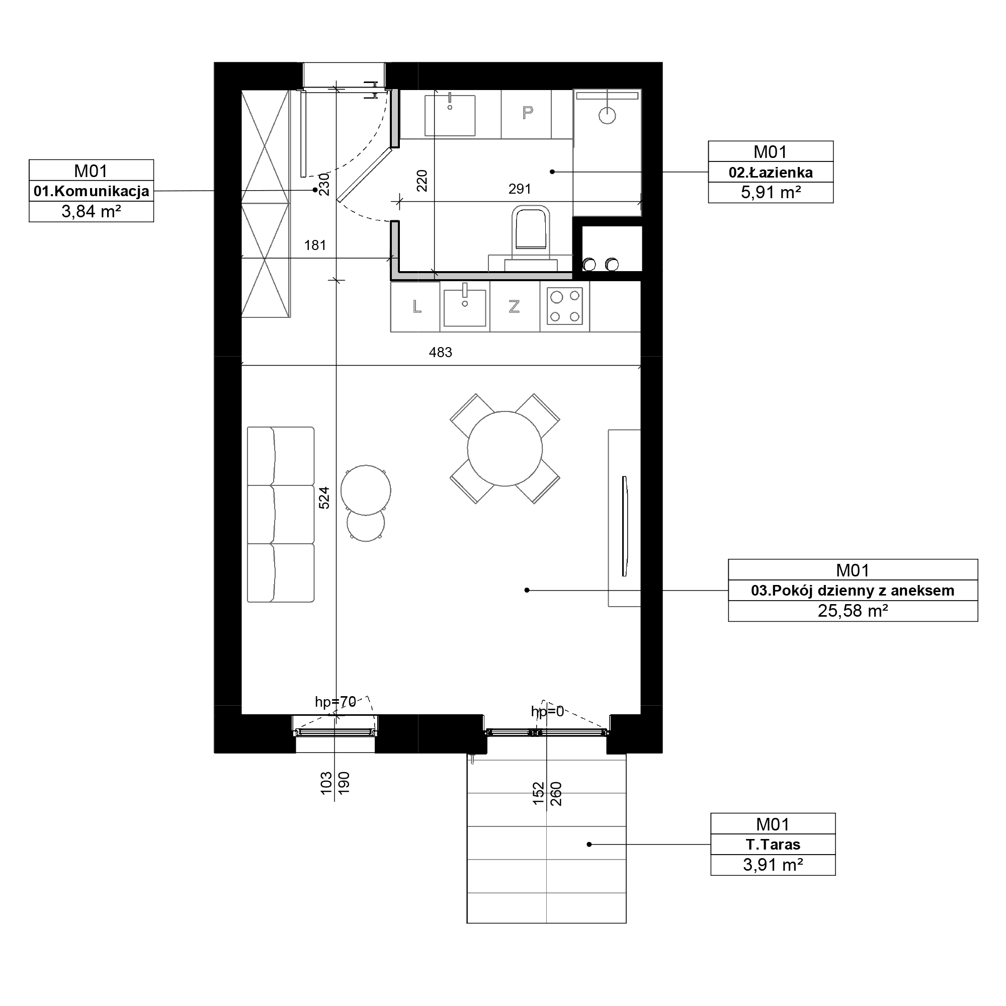 Epika Jeżyce Poznań mieszkanie deweloperskie na  parterze z 1 pokojem
