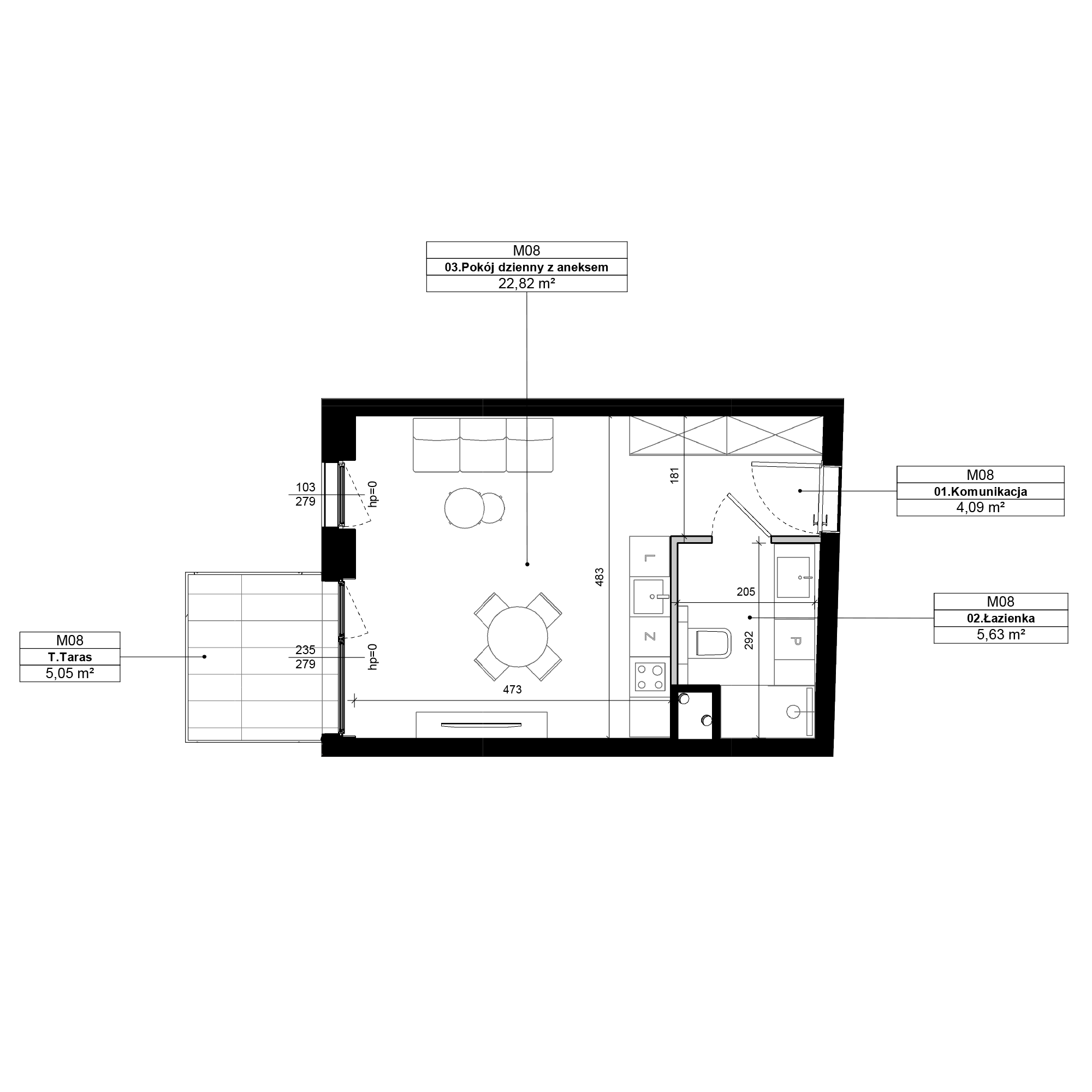Epika Jeżyce Poznań mieszkanie deweloperskie na  parterze z 1 pokojem