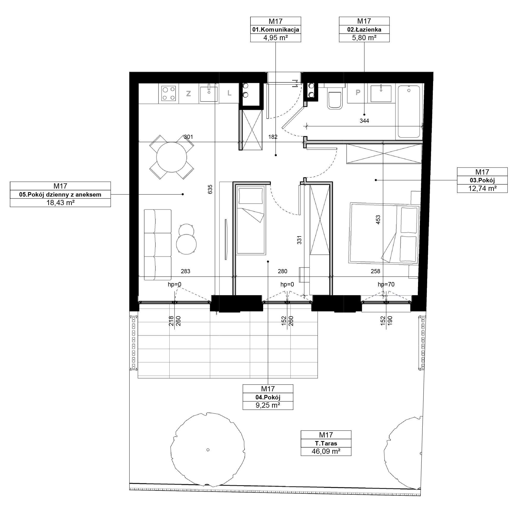 Epika Jeżyce Poznań mieszkanie deweloperskie na  parterze z 3 pokojami