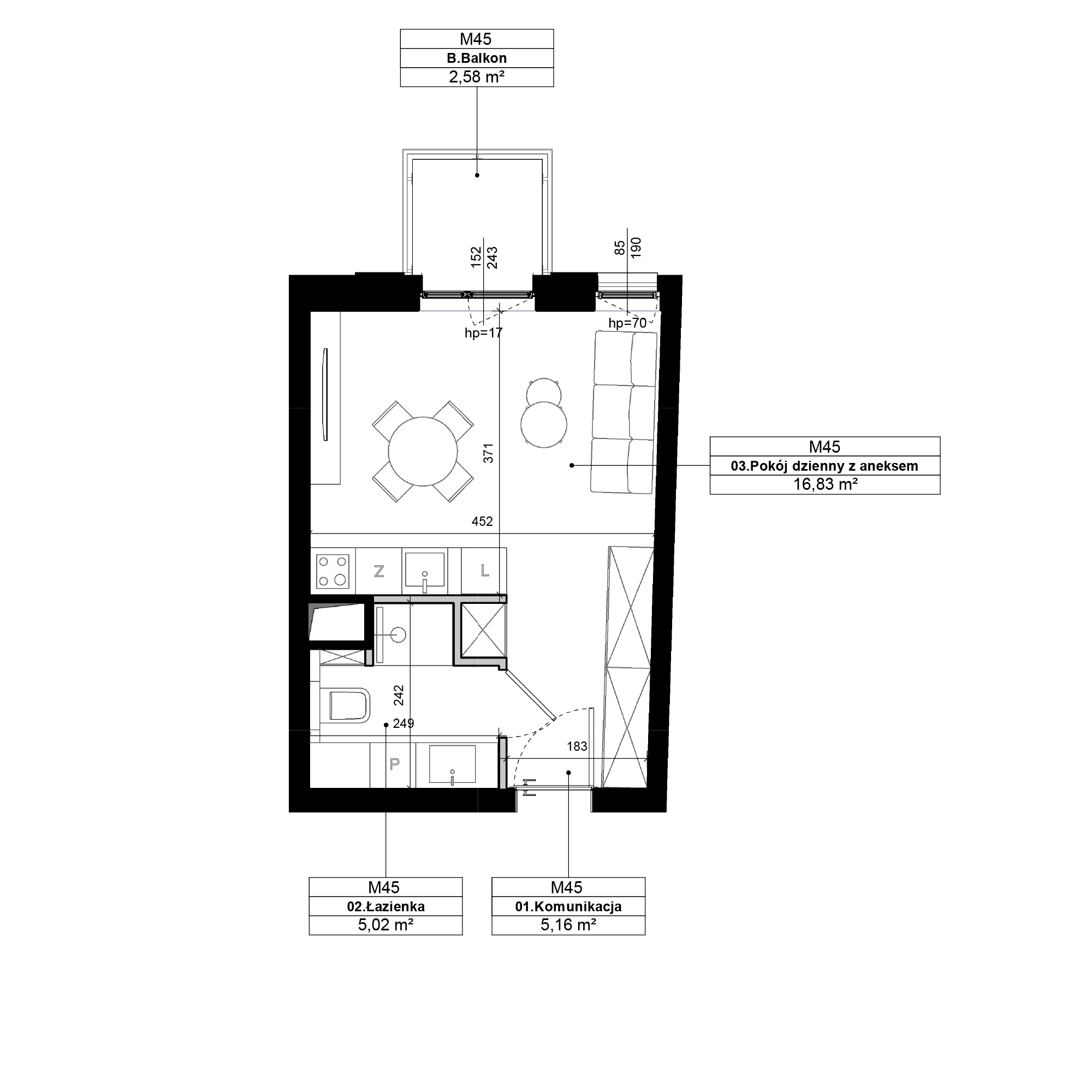 Epika Jeżyce Poznań mieszkanie deweloperskie na 1 piętrze z 1 pokojem