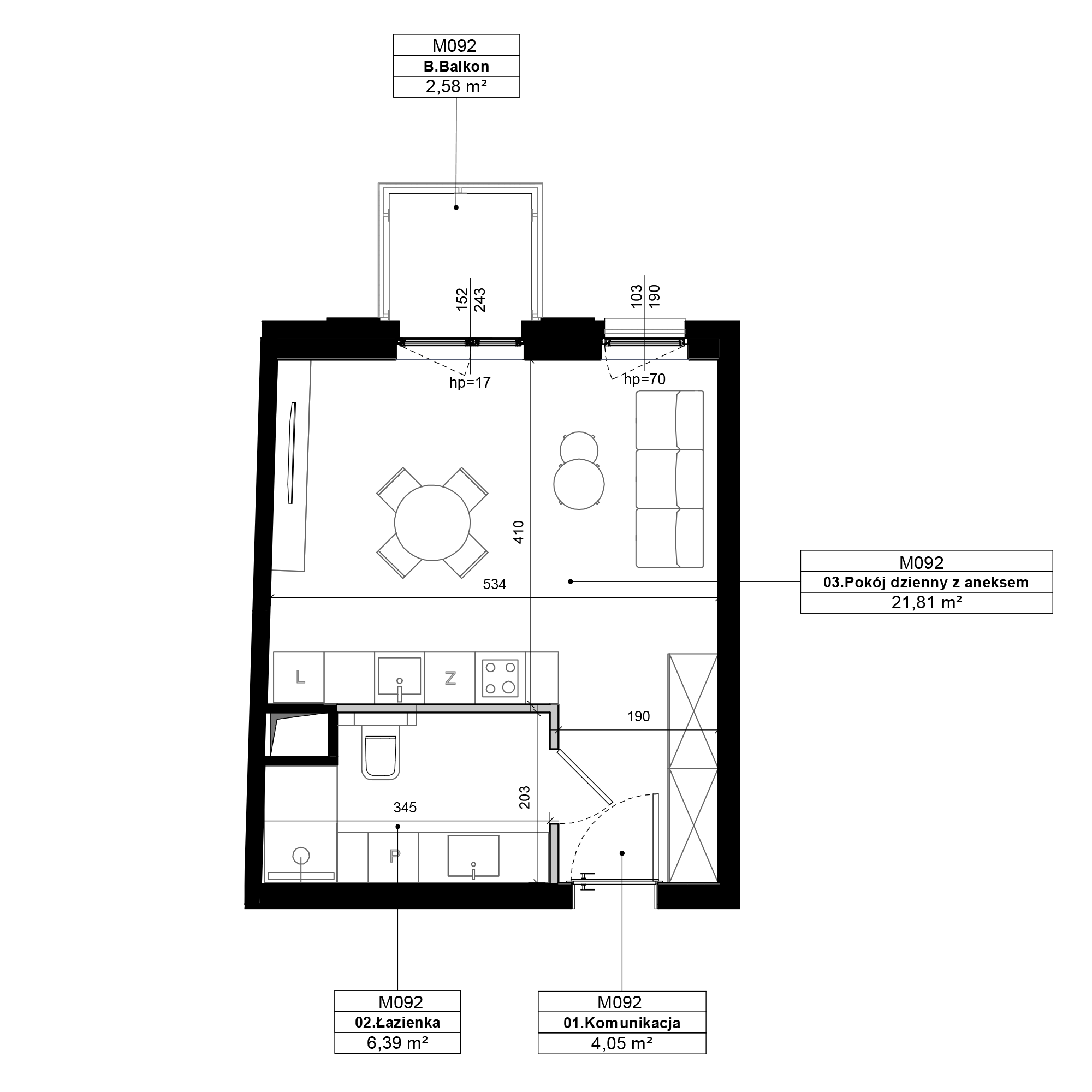 Epika Jeżyce Poznań mieszkanie deweloperskie na 2 piętrze z 1 pokojem