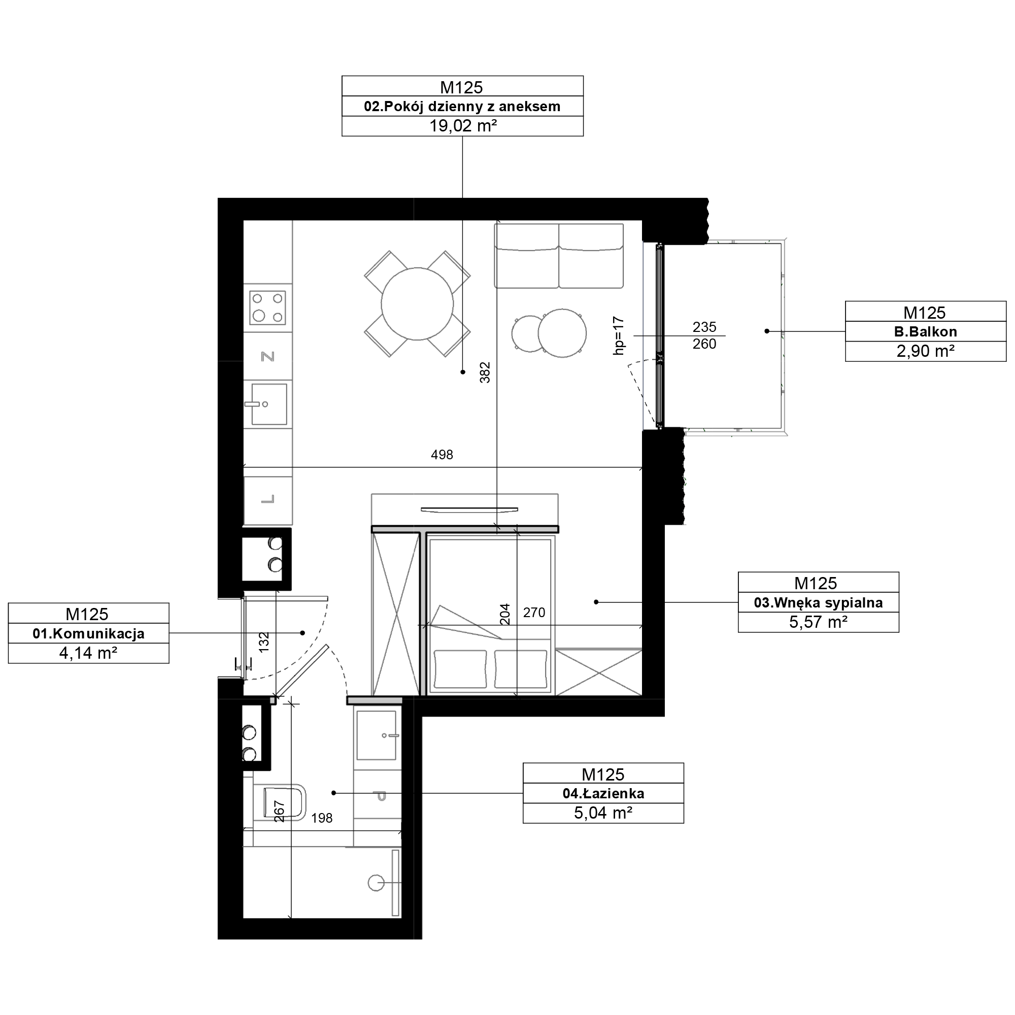 Epika Jeżyce Poznań mieszkanie deweloperskie na 3 piętrze z 1 pokojem