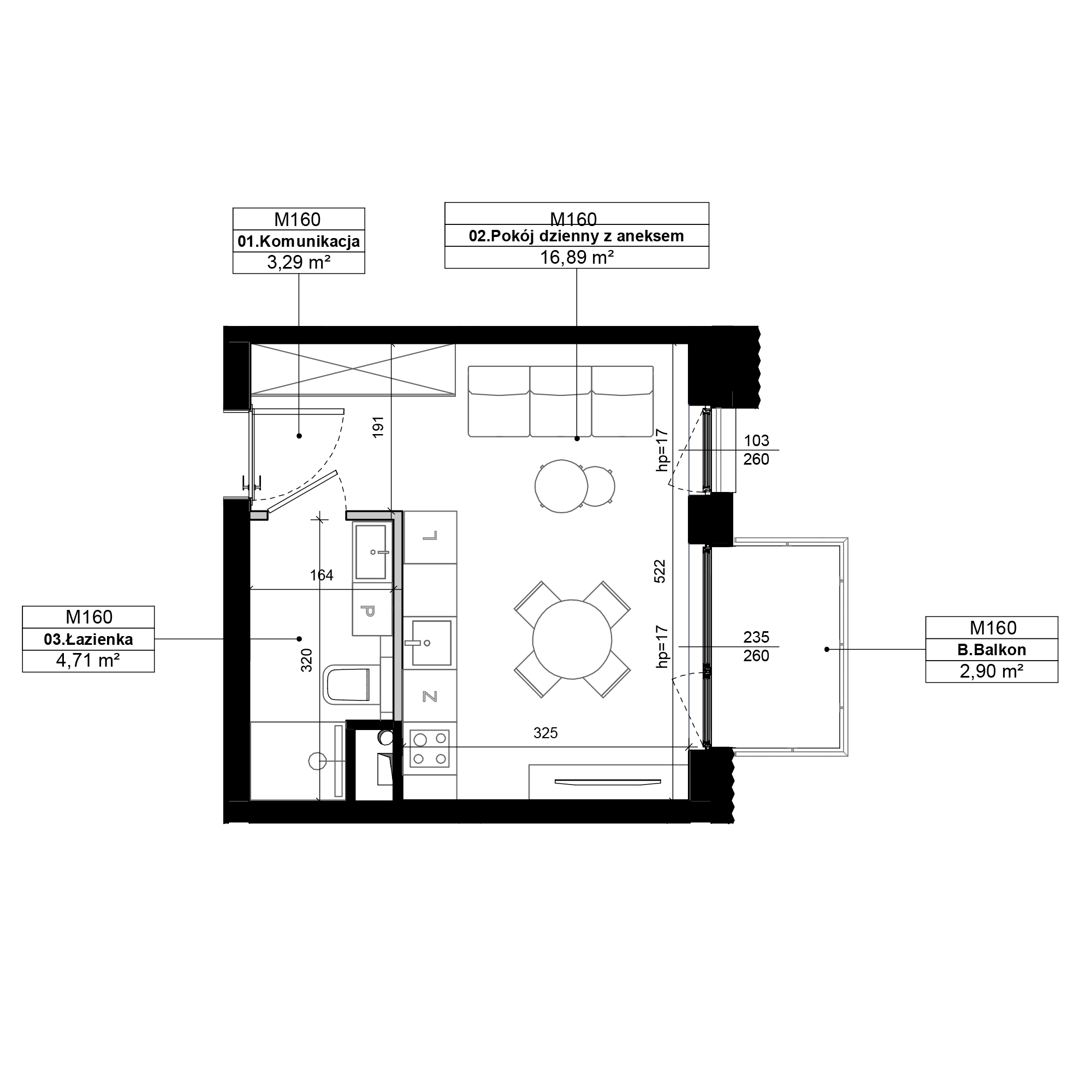 Epika Jeżyce Poznań mieszkanie deweloperskie na 4 piętrze z 1 pokojem